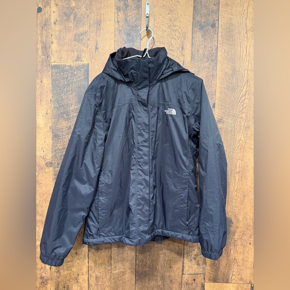 The North Face women’s black insulated jacket large EUC